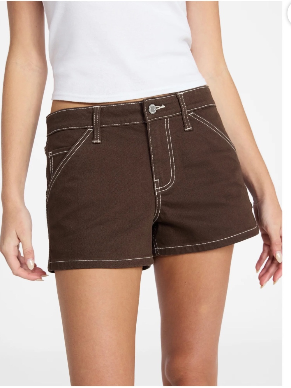 No Boundaries Carpenter Denim Shorts, 2.5'' Inseam, Women’s Size 12